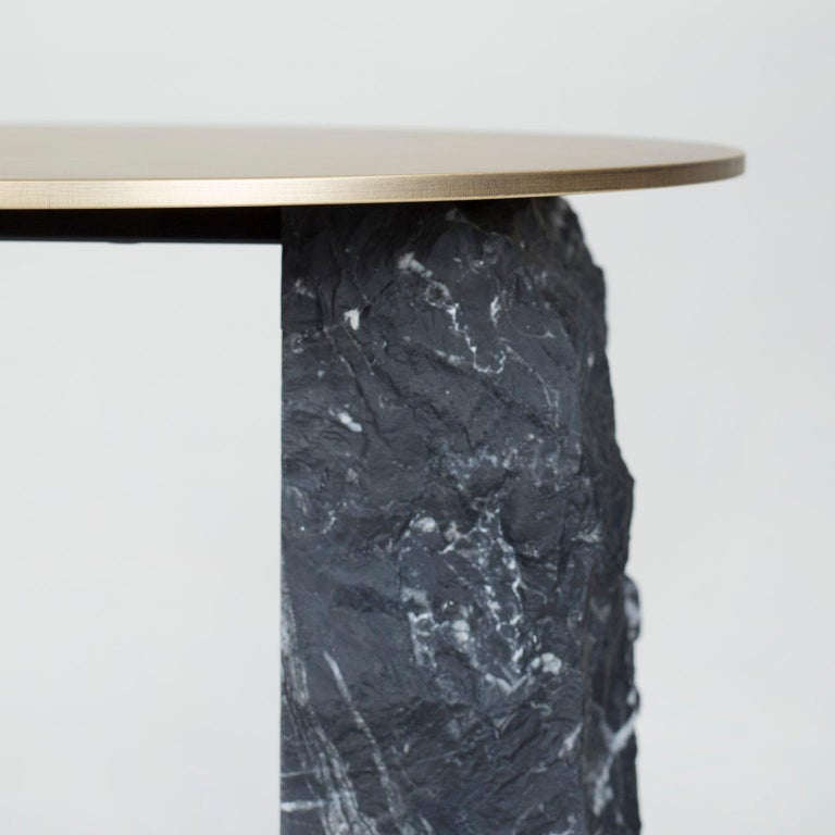 Hand-Crafted 21st Century Modern Aire Side Table Handcrafted in Portugal by Greenapple For Sale