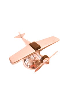 Airflame Lighter, Vintage Chrome Single Propeller Airplane Table Lighter