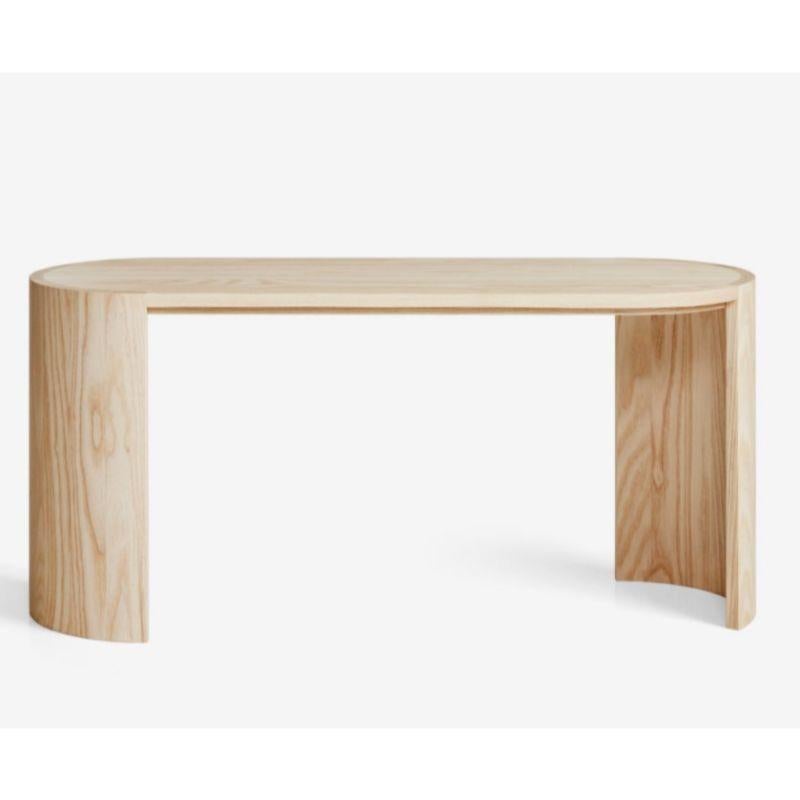 Airisto bench/side table natural ash by Made By Choice with Joanna Laajisto
Dimensions: W 96cm, D 35cm, H 45 cm
Materials: Solid ash
Finishes: Natural ash / painted black

Also available: Black & custom order,

The Airisto collection’s