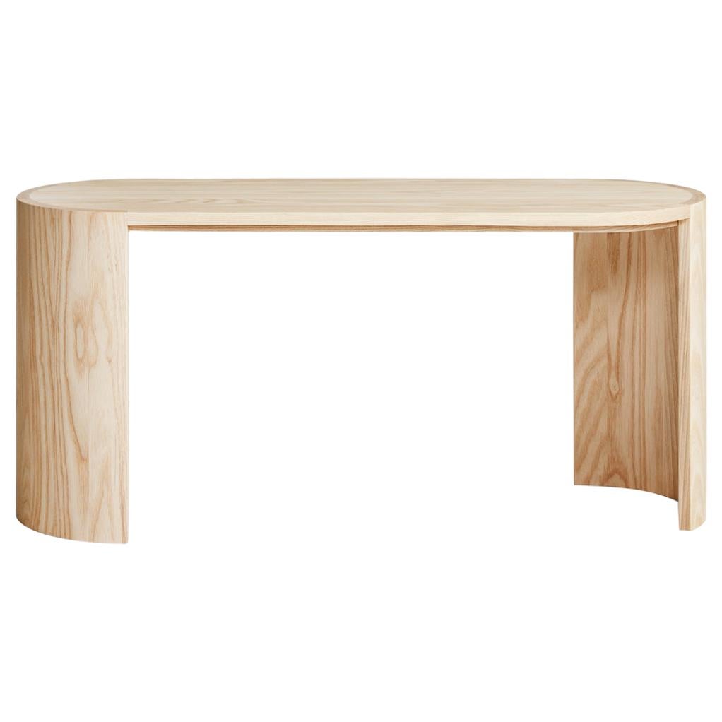 Airisto Side Table and Bench, a Modern Scandinavian Wooden Design Piece
