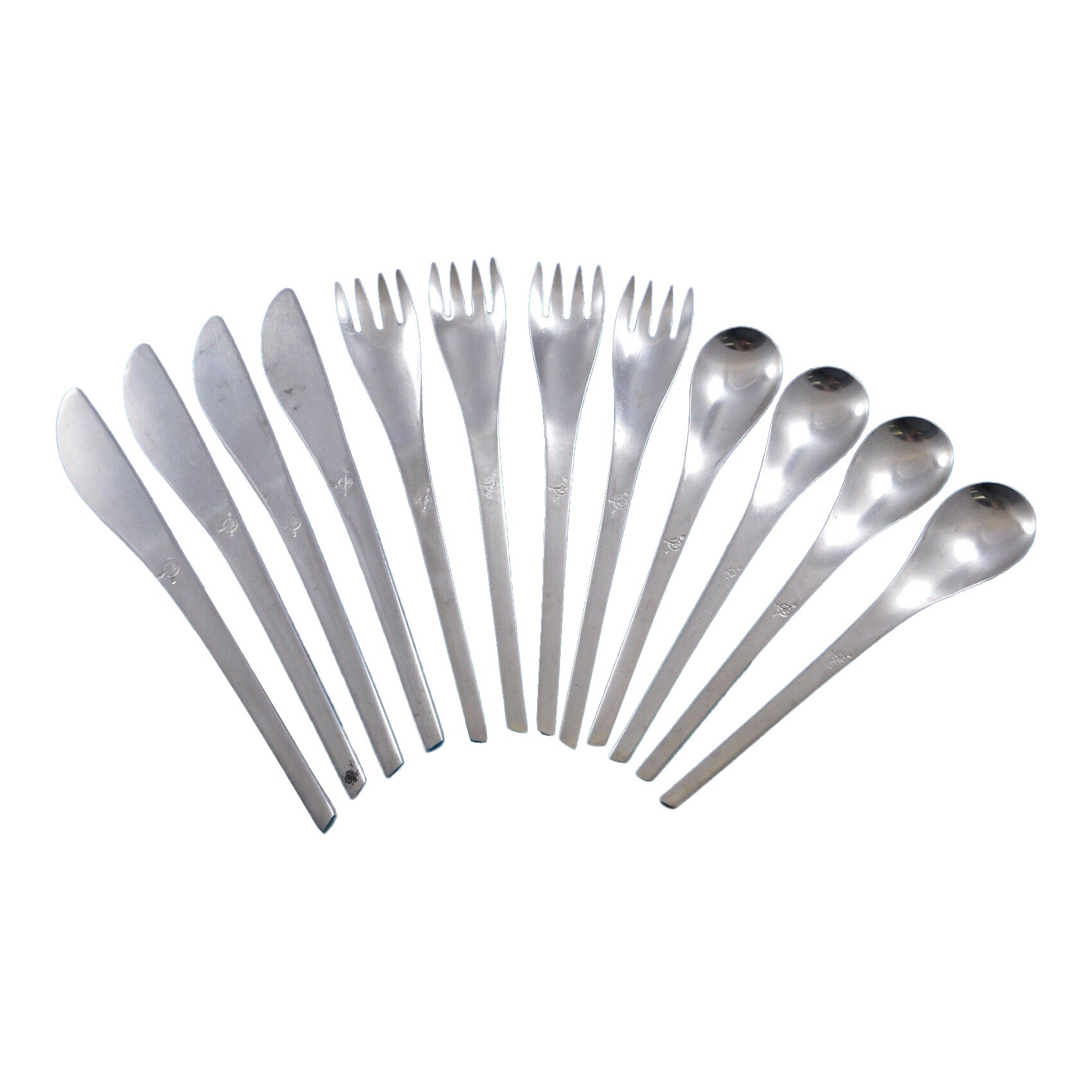 Argenteria di linea Eastern Airlines Set di posate in acciaio inox moderne 12 pezzi