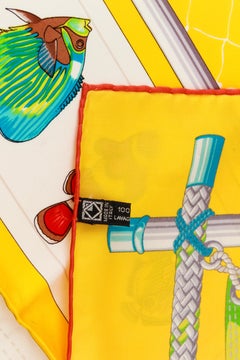 Sciarpa in seta Airoldi Yellow Fish