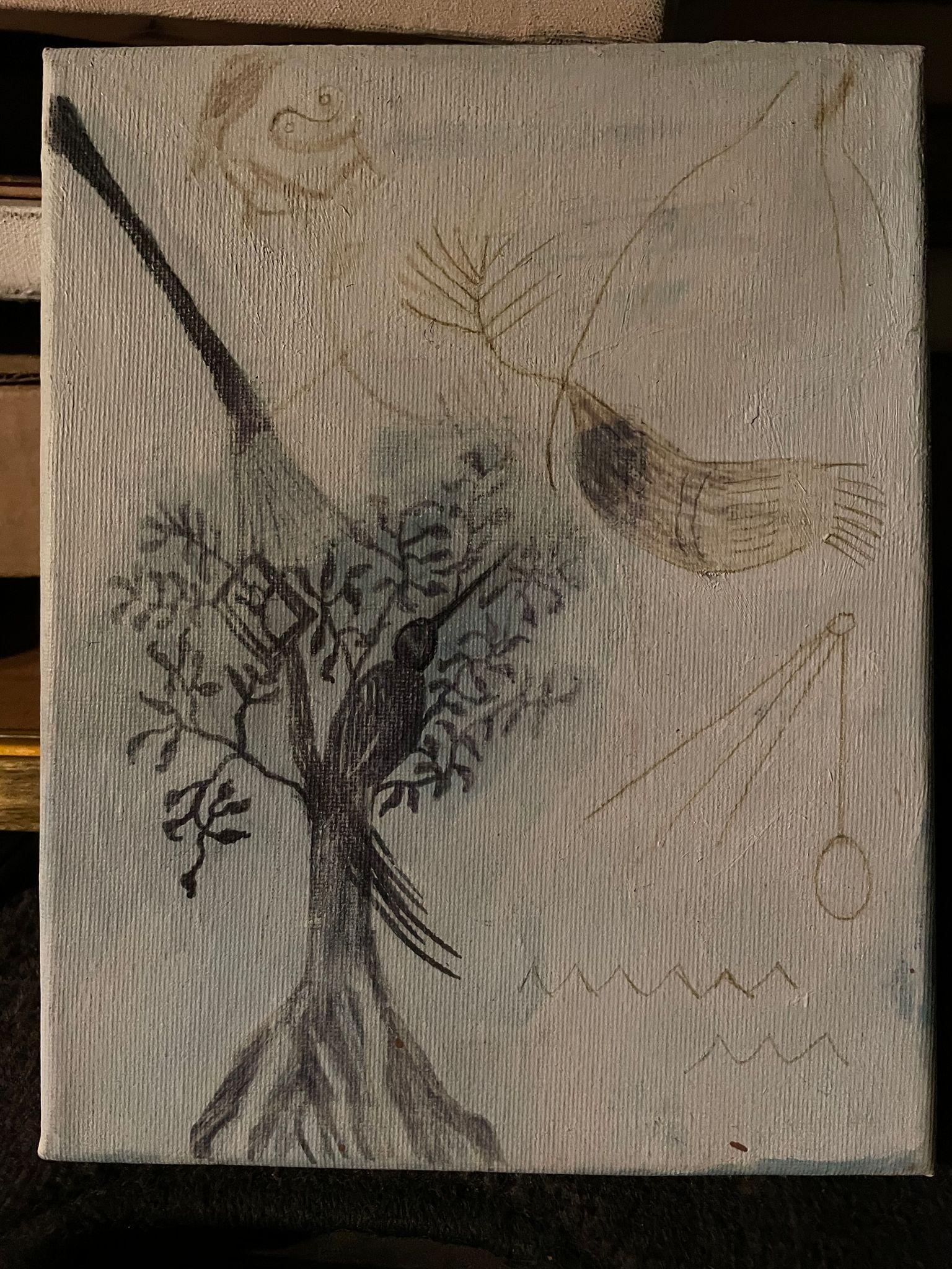 Vogel-Vogel-Ideale – Painting von Airom