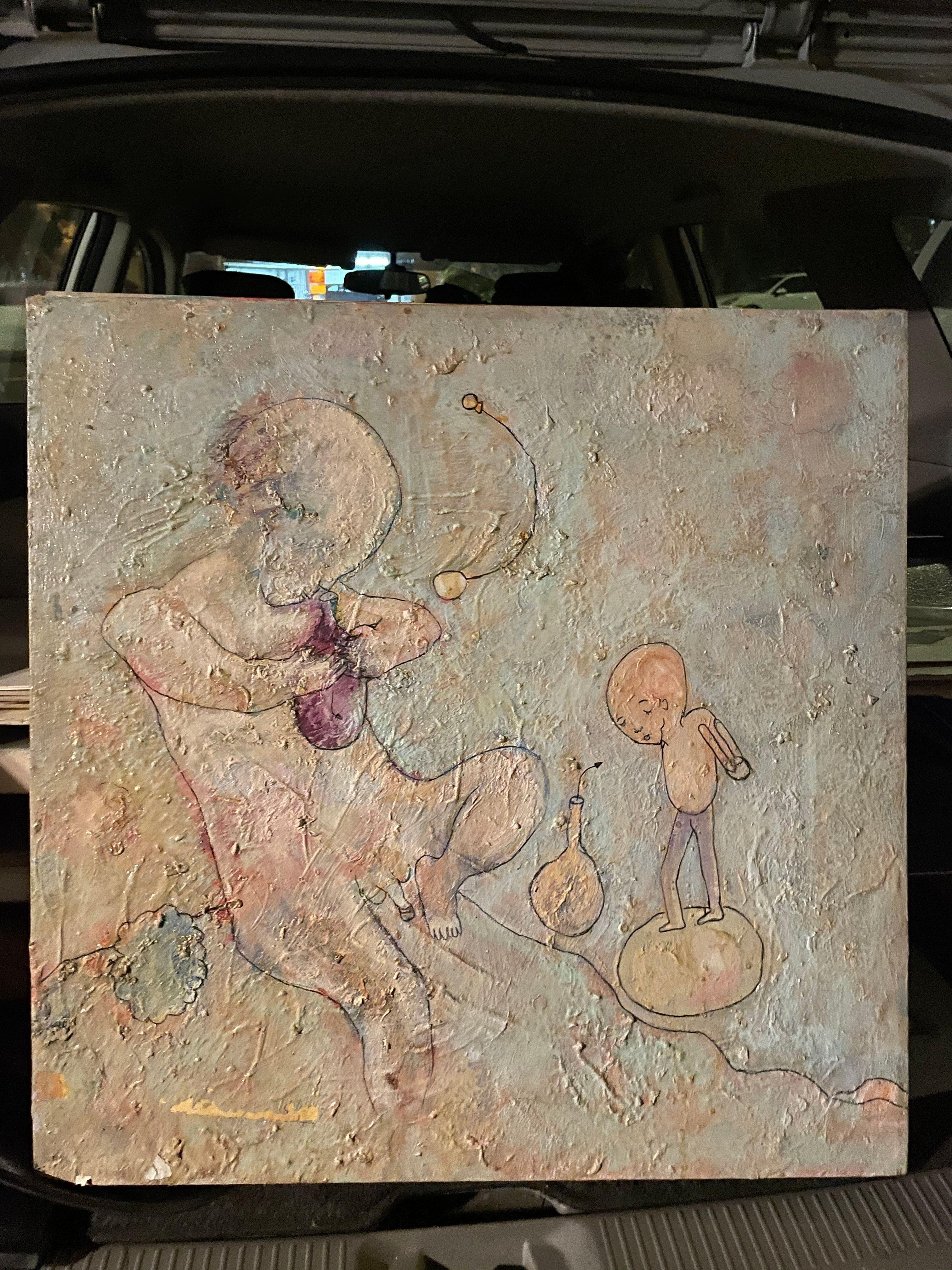 Der geniale Genie-En Genie-Rund – Painting von Airom
