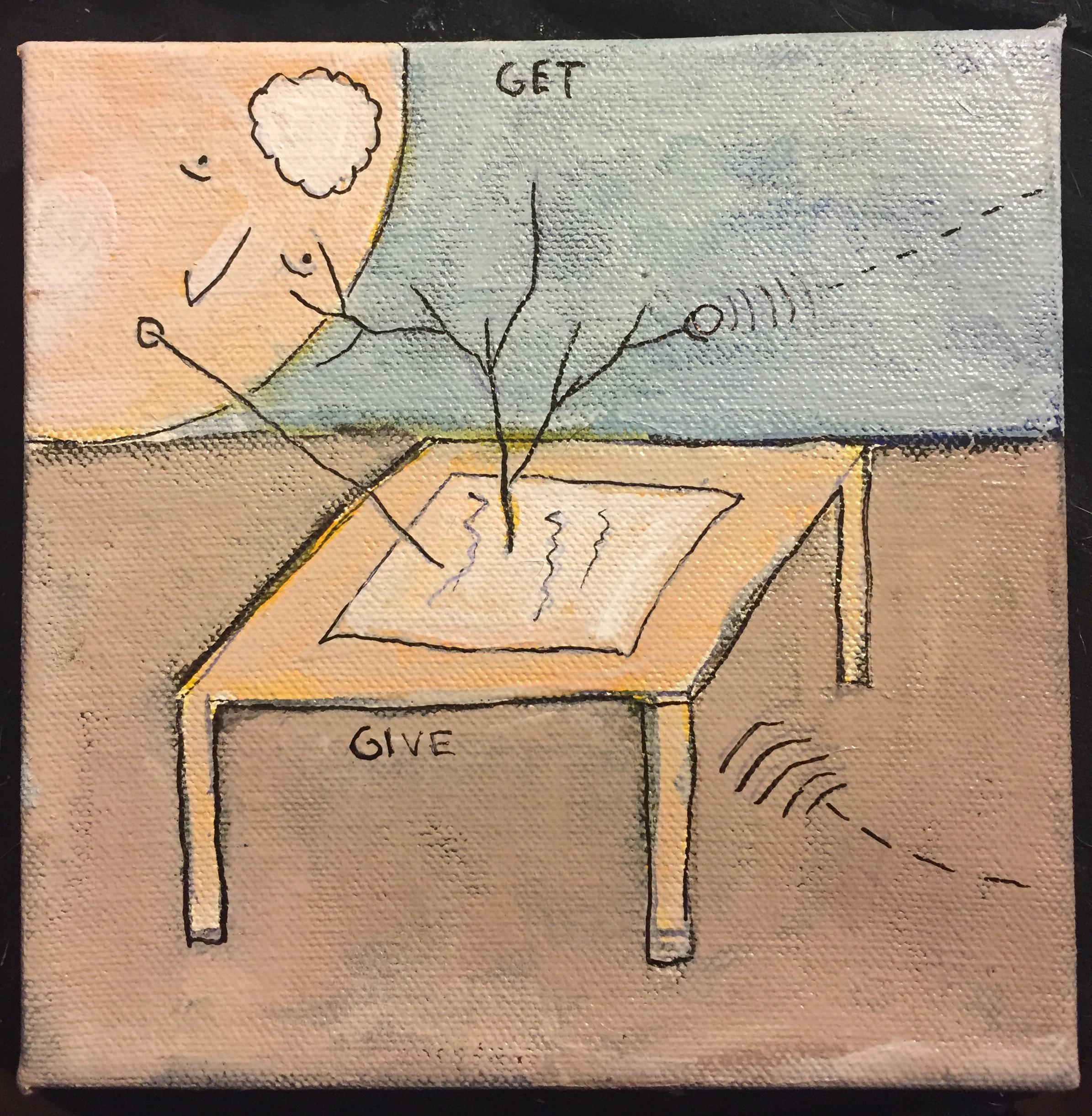 Give Get - Painting by Airom