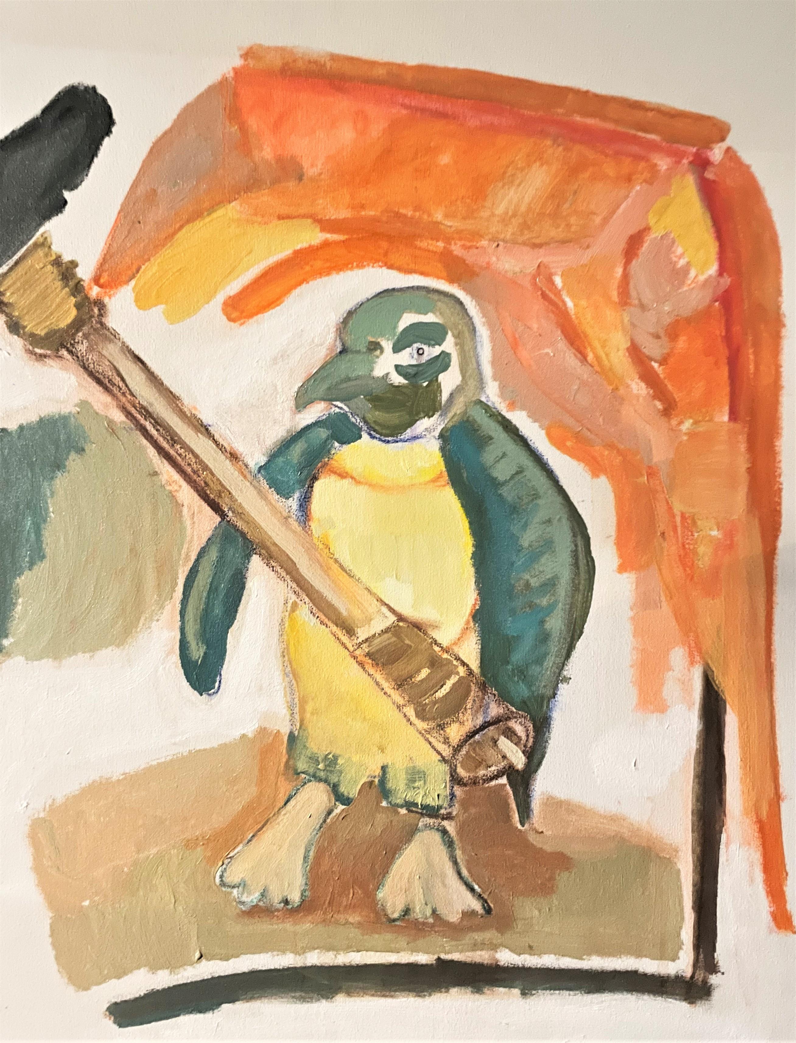Airom Animal Painting - Penguin Conundrum