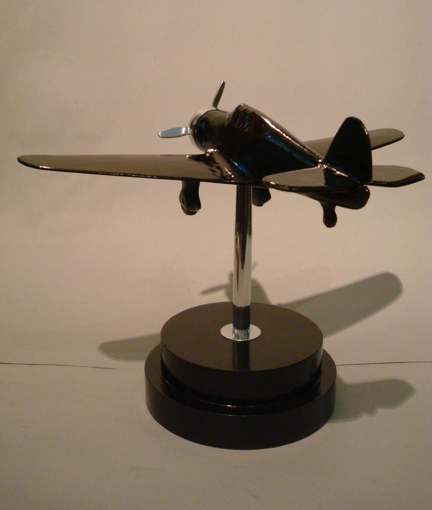 American Airplane Fighter Desk Stand Model, 1930s