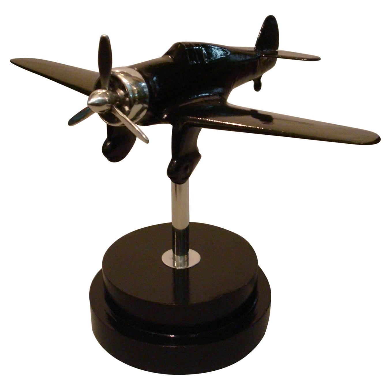 Airplane Fighter Desk Stand Model, 1930s