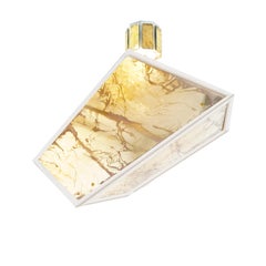 Airplane Flush mount, Pendant, Sun Silvered Glass, Brass Body