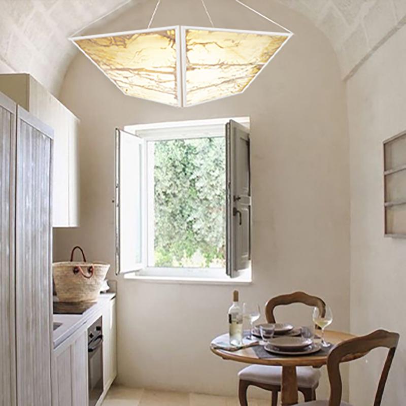 Airplane Flush mount, Pendant, Sun Silvered Glass, Brass Body For Sale 1