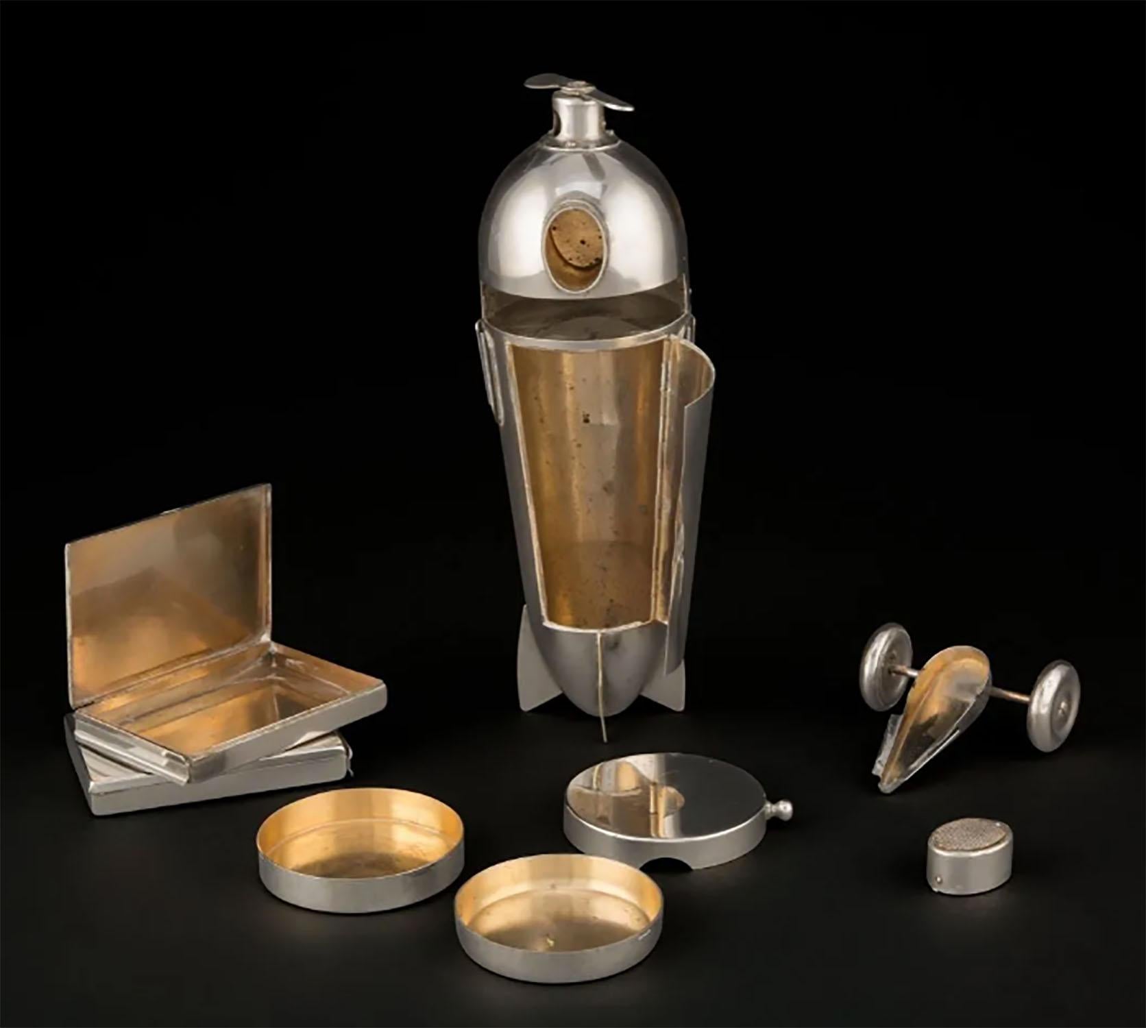 Art Deco Airplane Smoker's Set by J.A. Henckels 1930s For Sale 8