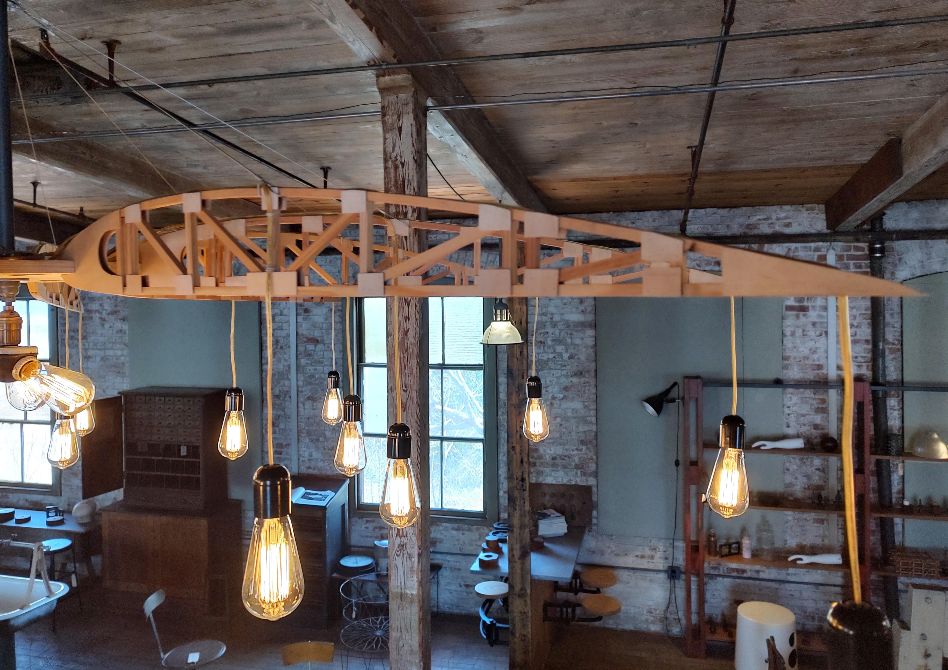Airplane Truss Chandelier In New Condition For Sale In Oakville, CT