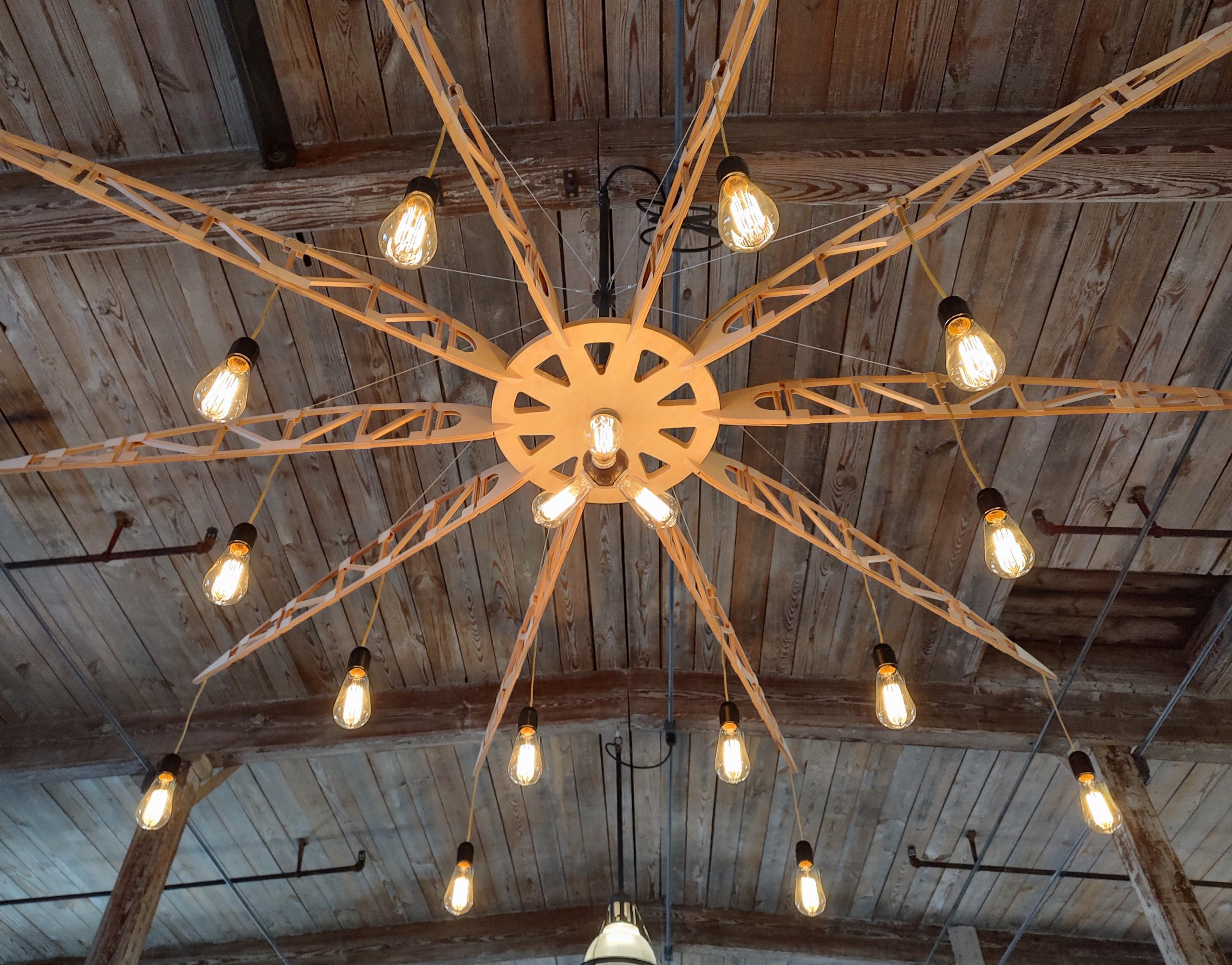 Airplane Truss Chandelier For Sale 1
