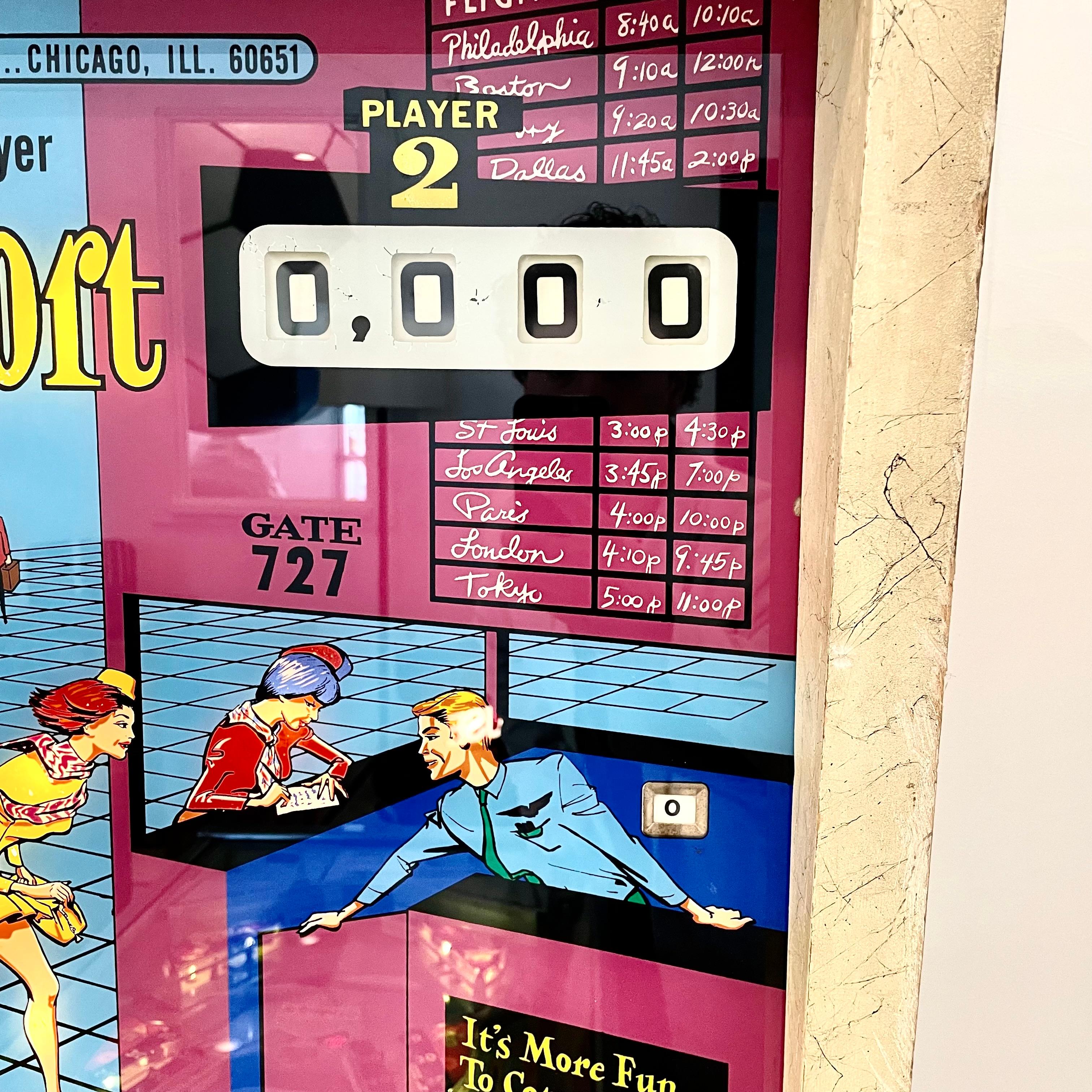 Airport Pinball Arcade Game, 1969 USA In Good Condition In Los Angeles, CA