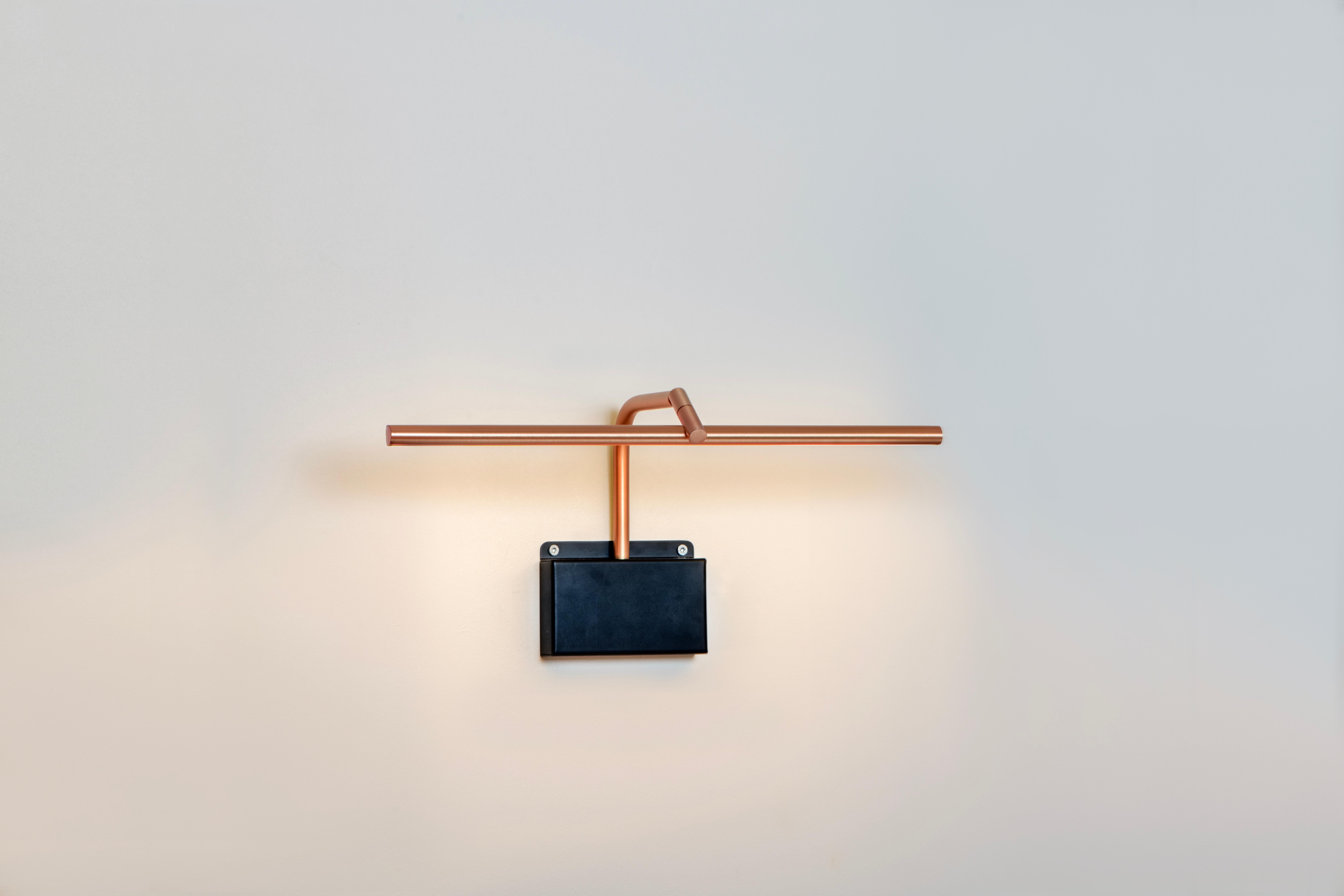 Airy P Wall Light by Emilie Cathelineau
Dimensions: D 20 x W 121.4 X H 19 cm
Materials: Solid brass.


Discover luminous elegance redefined with the Airy picture wall light from CVL Luminaires, a creation signed by the talented designer Emilie