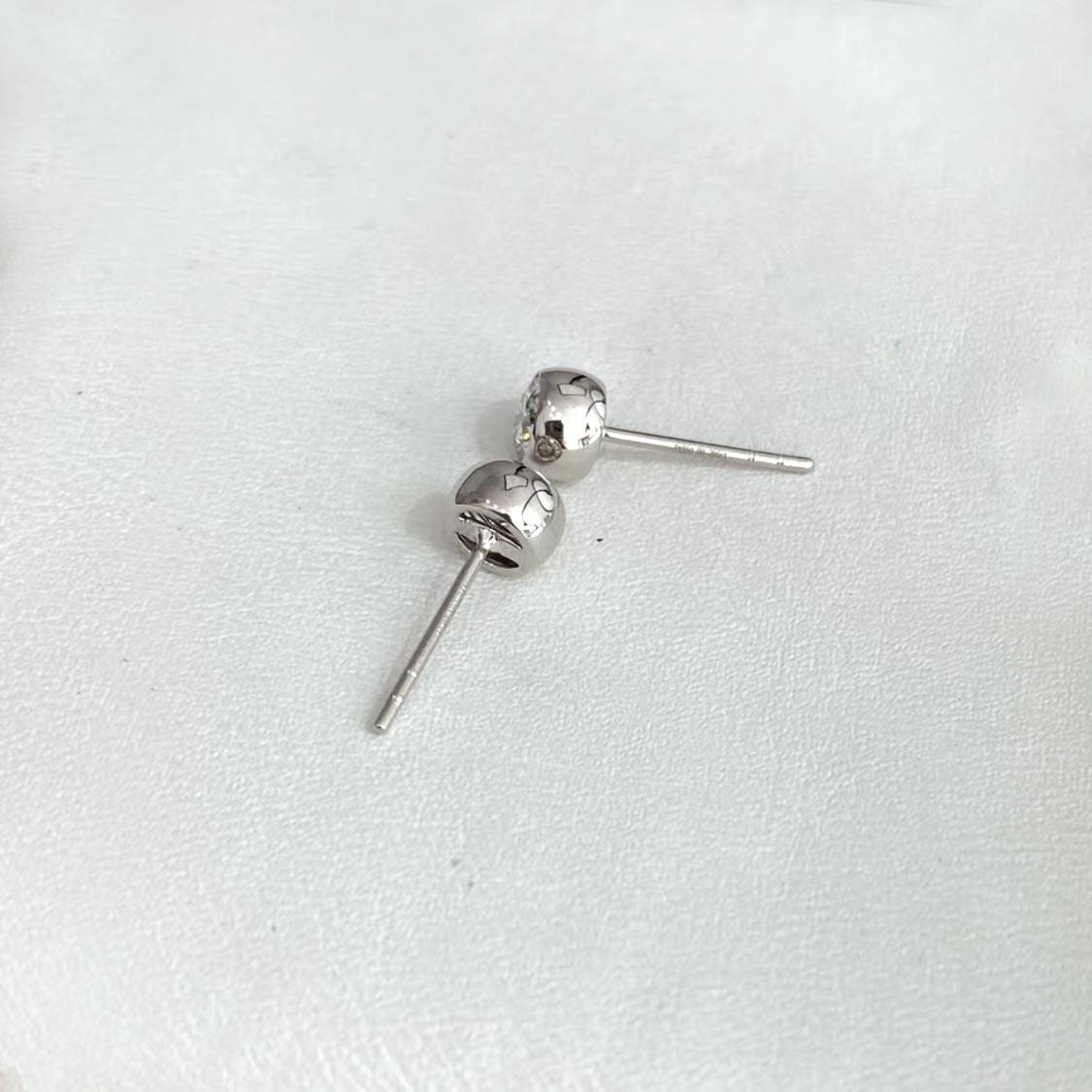 AITCHES - Donut-Diamant-Ohrringe (0,60 Karat) aus 18 Karat Weißgold für Damen oder Herren im Angebot
