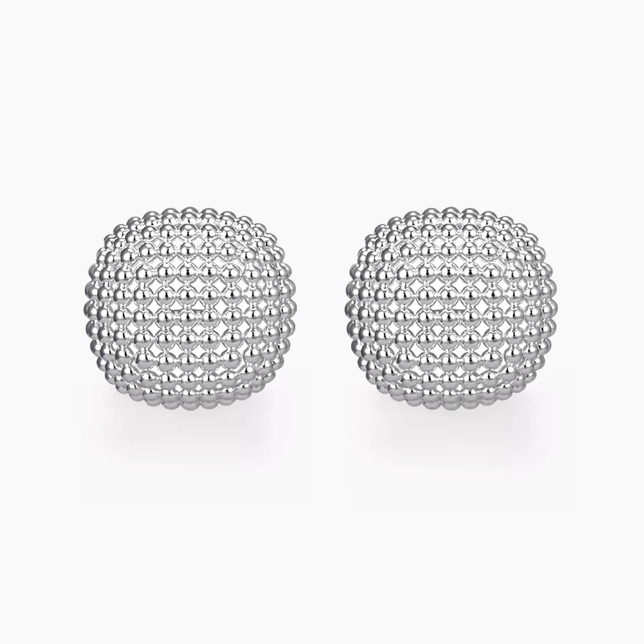 AITCHES - Jullie Cushion Earrings in Sterling Silver