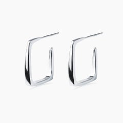 AITCHES - Jullie Square Earrings in Sterling Silver