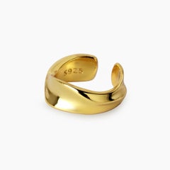 AITCHES - Jullie Wave Cuff in 18K Gold Plated Sterling Silver