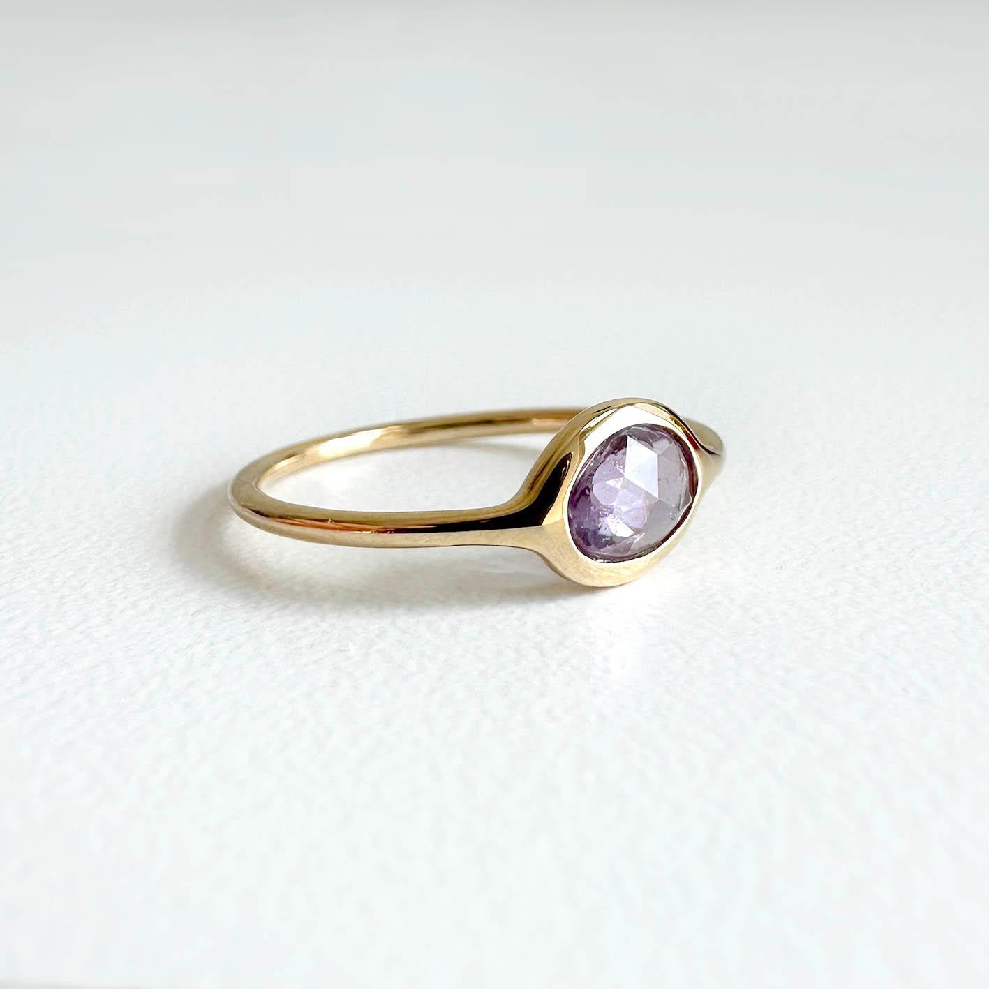 AITCHES - Anello Love More con zaffiro rosa da 0,56 carati in oro 18 carati In condizioni Nuovo in vendita a AMSTERDAM, NL