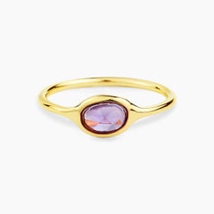 AITCHES - Bague Love More 0.56ct Pink Sapphire en or 18K