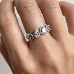AITCHES - Teide Mixed-cut Diamond Ring in 18K White Gold