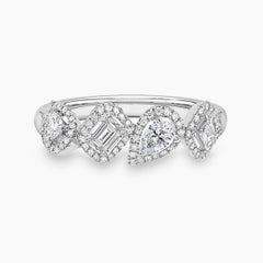 AITCHES - Teide Mixed-cut Diamond Ring in 18K White Gold