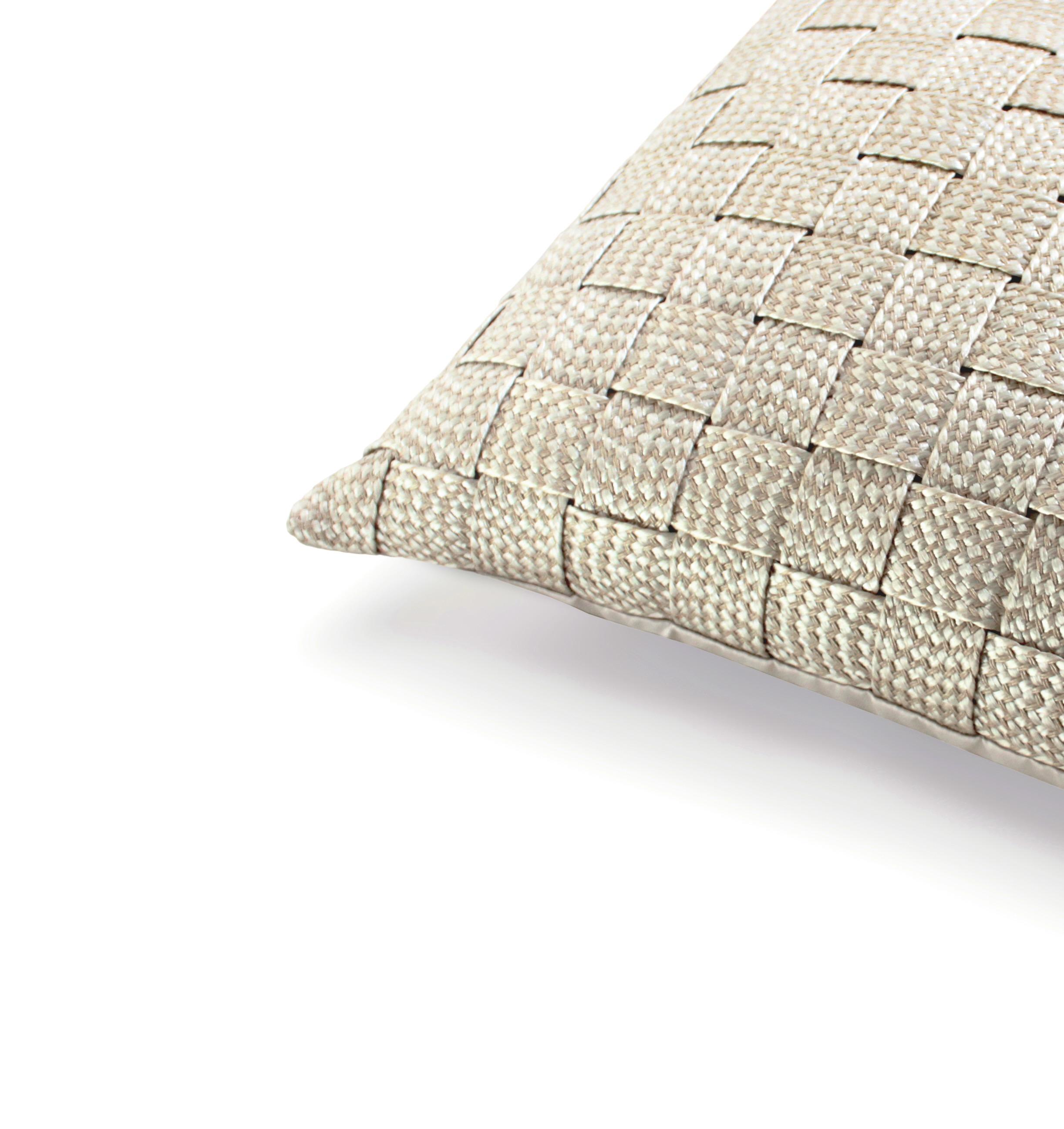British Aiveen Daly Woven Pearl Cushion  For Sale