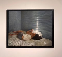 "Desvelada" (2015), Original Realist Still-Life Female Portrait