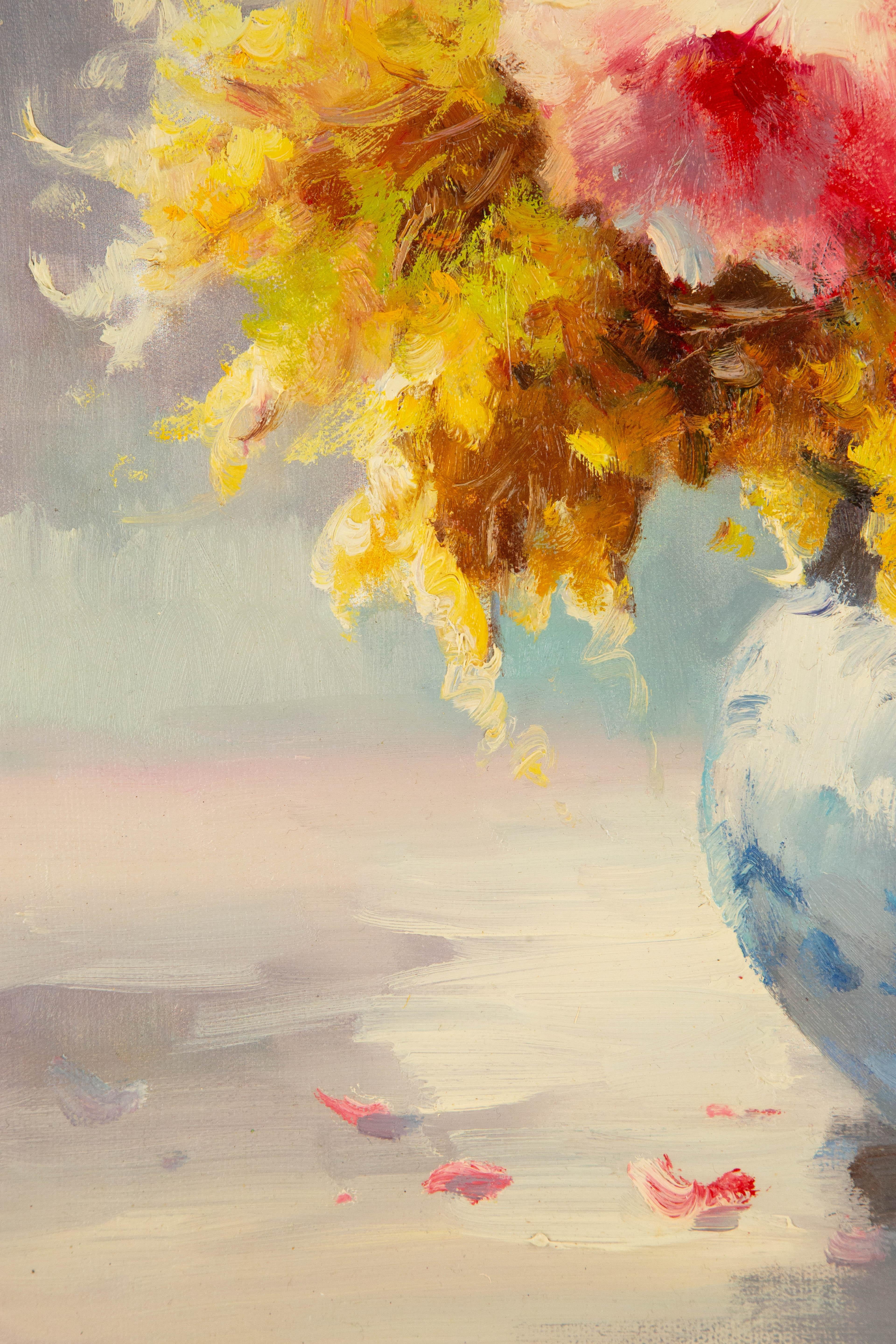 AiXiong Shi Stillleben, Original, Öl auf Leinwand, „Blooming In Sunlight III“, AiXiong Shi im Angebot 2