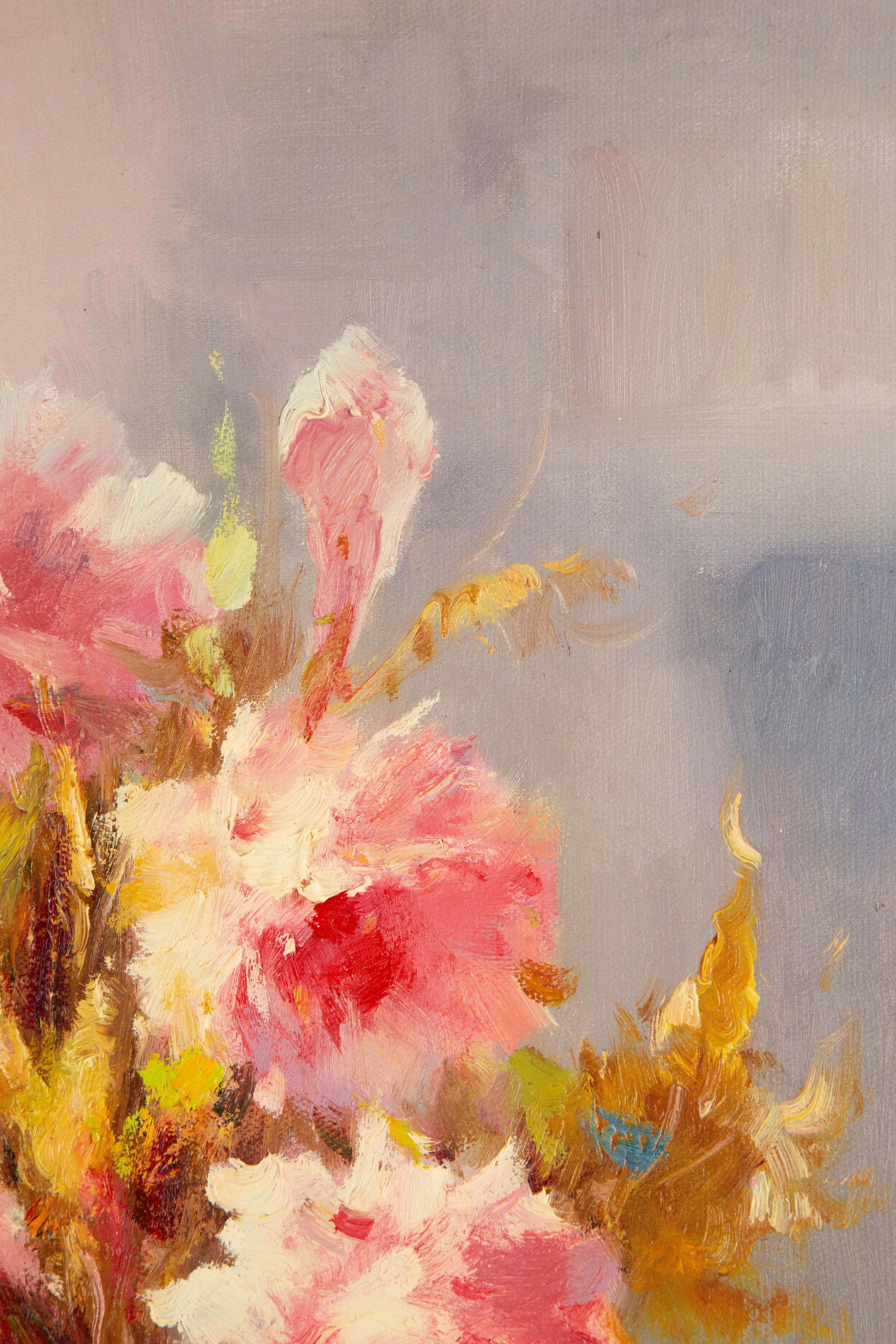 AiXiong Shi Stillleben, Original, Öl auf Leinwand, „Blooming In Sunlight III“, AiXiong Shi im Angebot 3