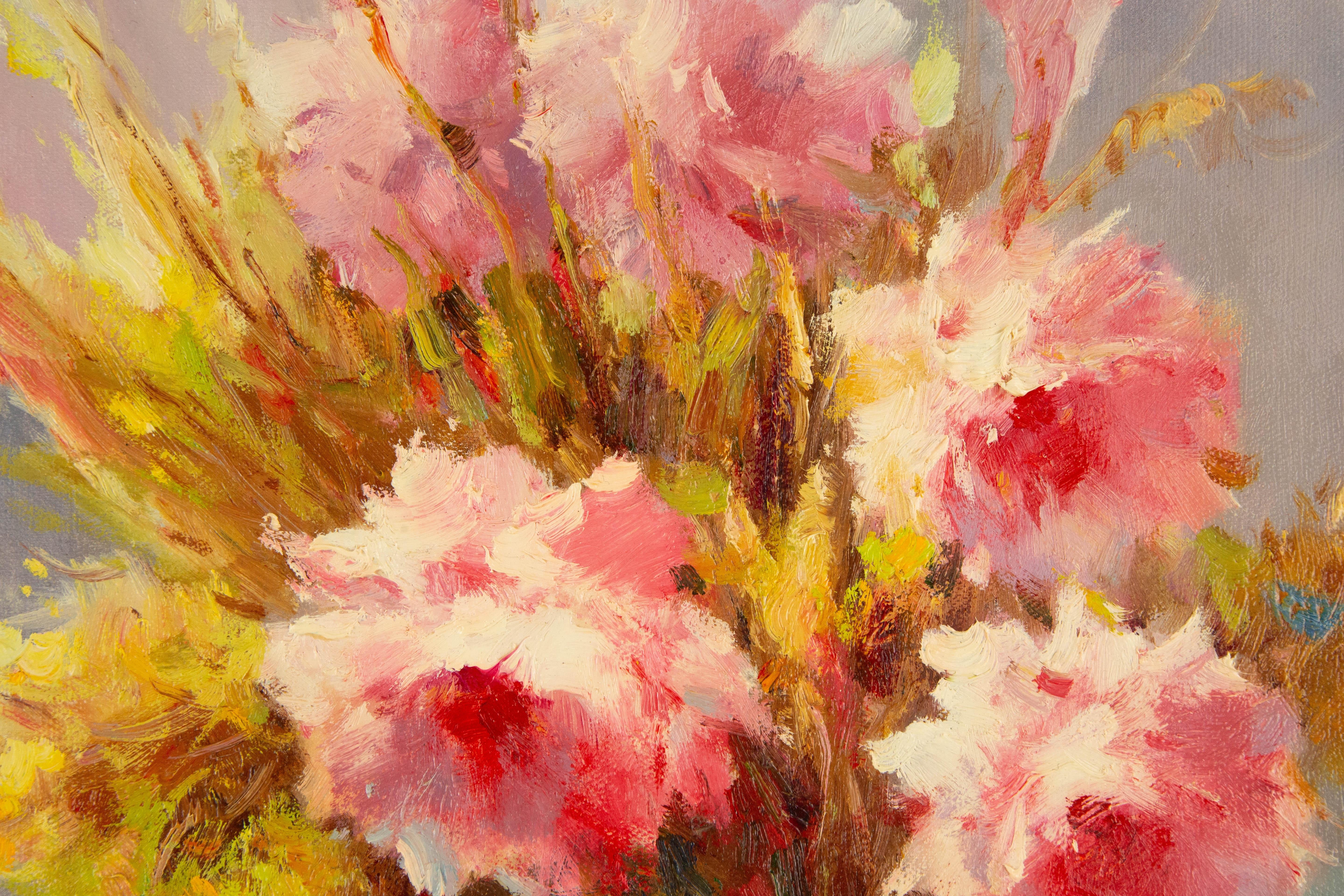 AiXiong Shi Stillleben, Original, Öl auf Leinwand, „Blooming In Sunlight III“, AiXiong Shi im Angebot 5