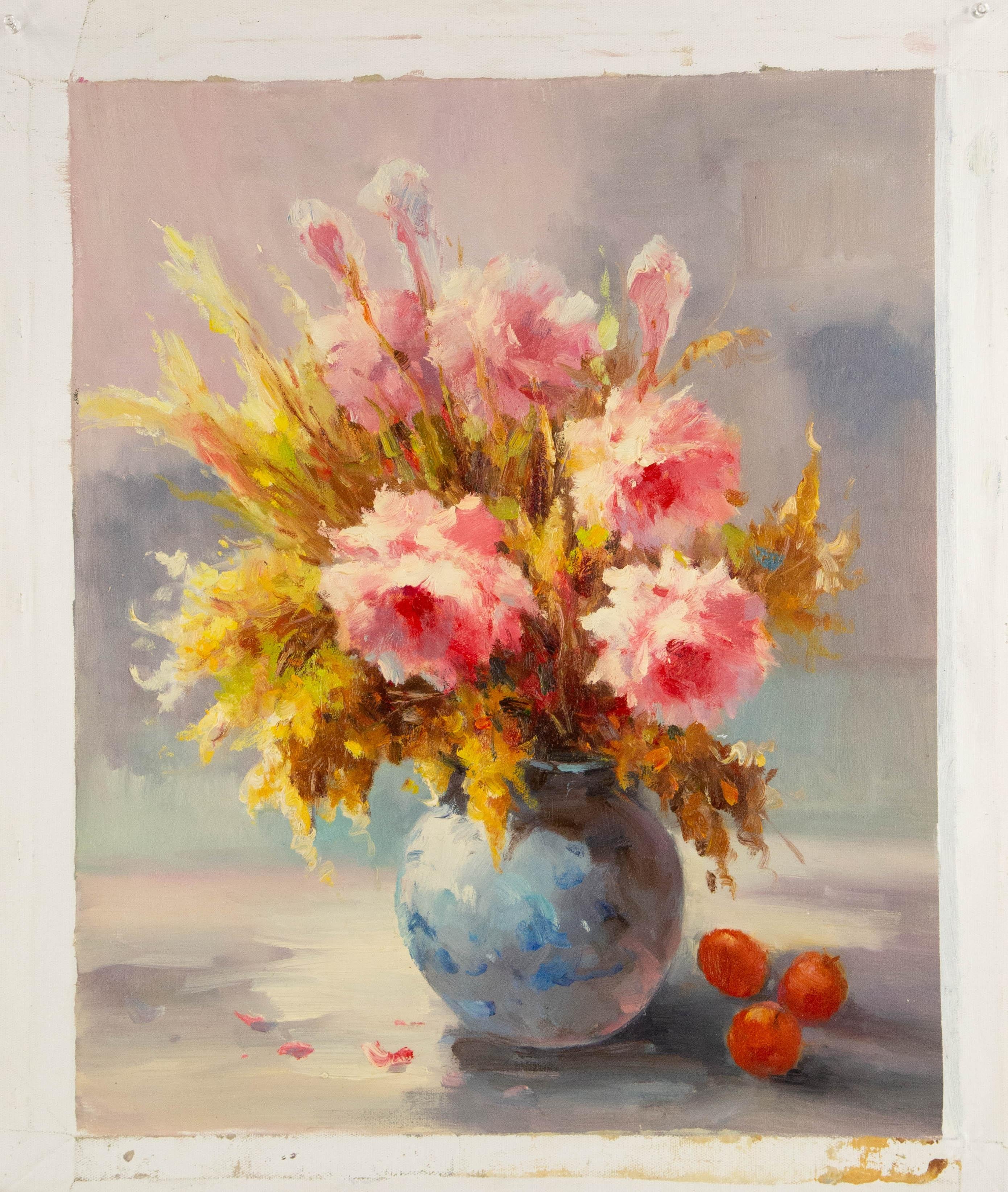AiXiong Shi Stillleben, Original, Öl auf Leinwand, „Blooming In Sunlight III“, AiXiong Shi im Angebot 7