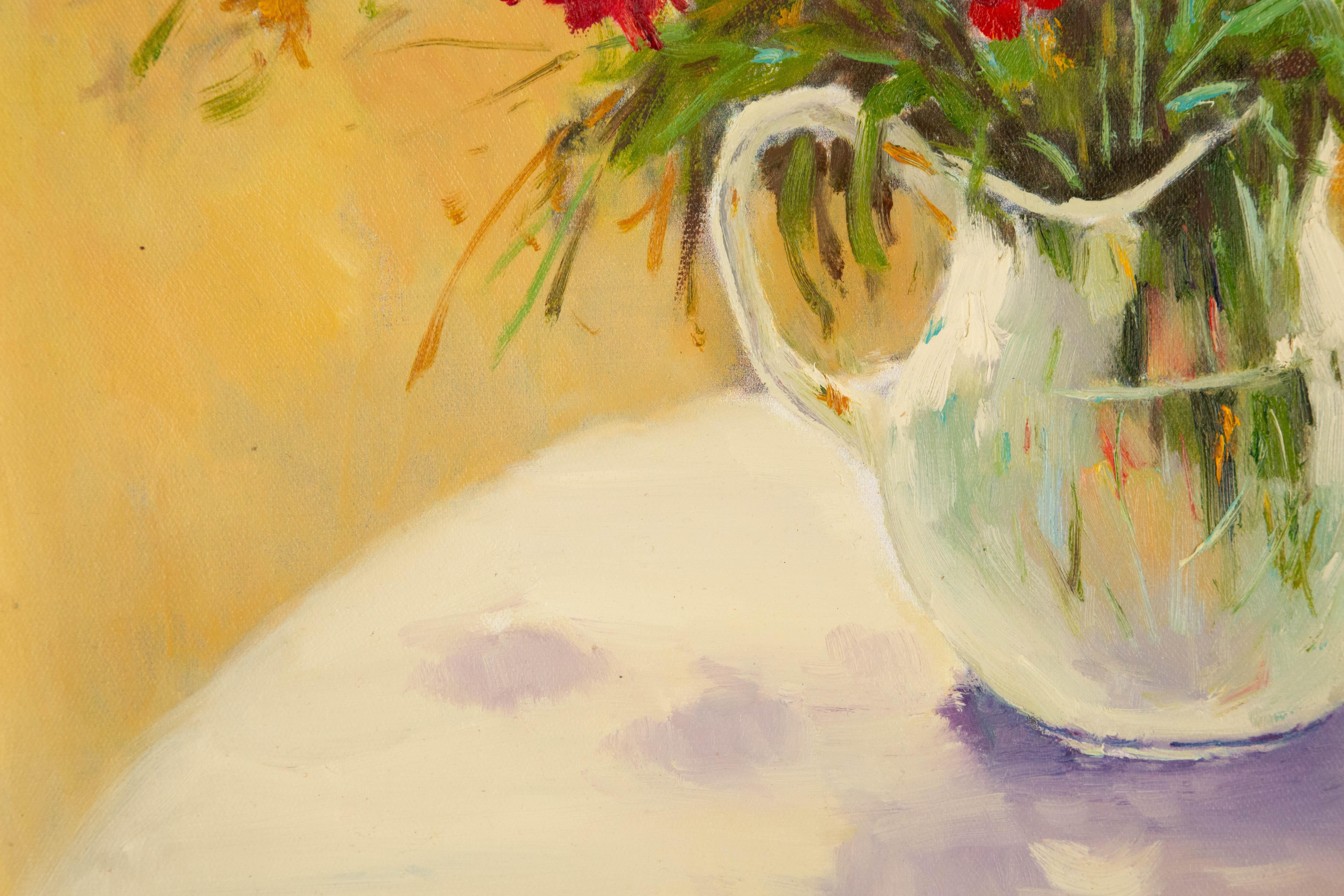 AiXiong Shi, huile sur toile originale « Blooming In Sunlight IV » en vente 2