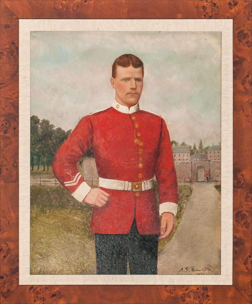 Royal Guardsman - Painting by  A.J. Crowther