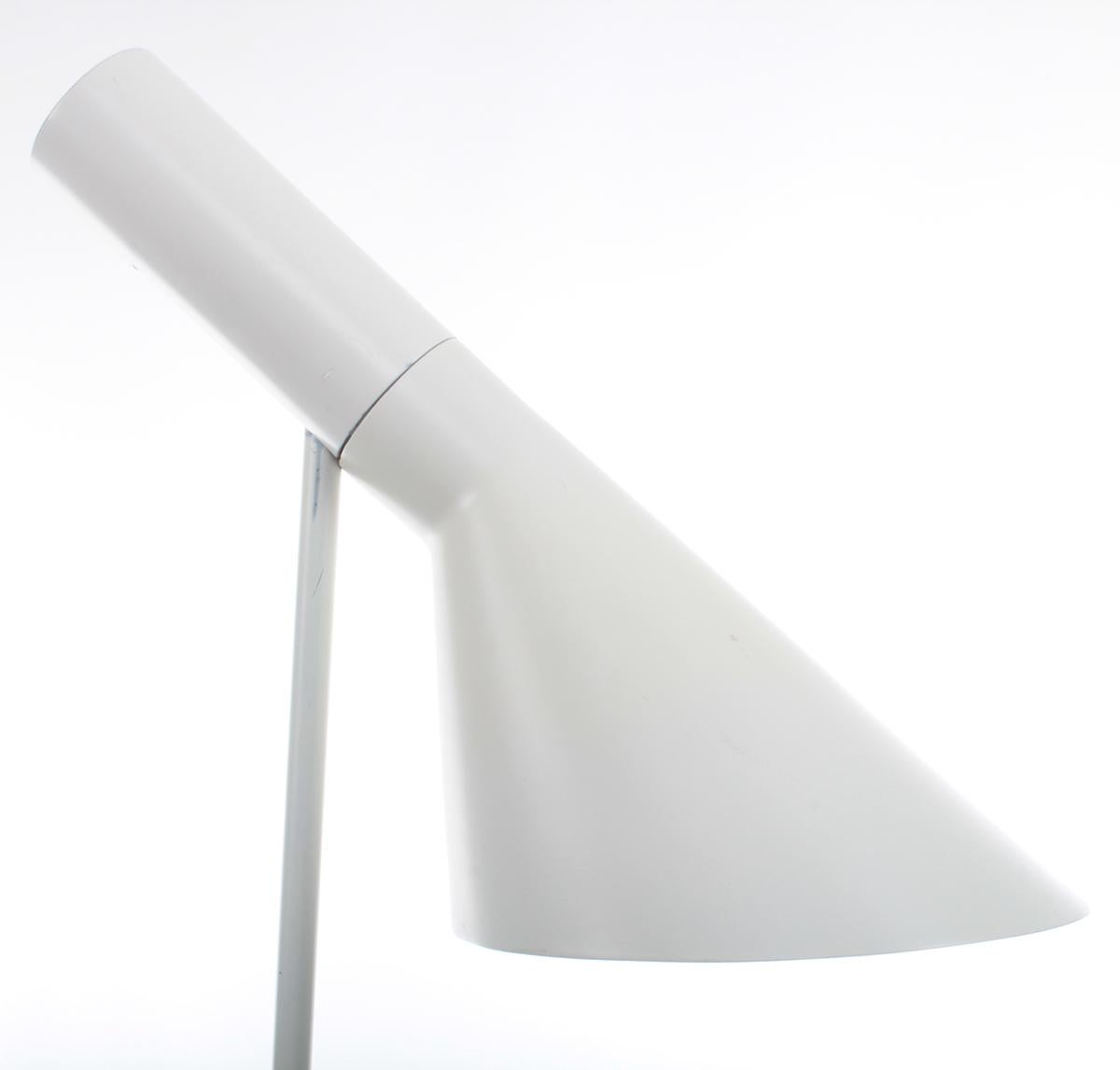 Mid-20th Century AJ Floor White Floor Lamp by Arne Jacobsen in 1957 for Louis Poulsen