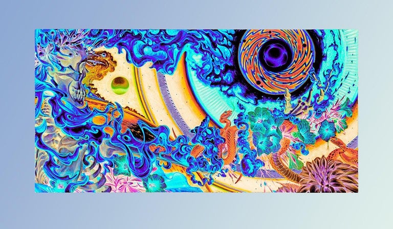 ロッキンジェリービーンPsychedelic Baby Giclee Print ロッキンジェリービーンPsychedelic Baby Giclee Print