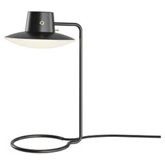 AJ Oxford Table Lamp, 410 mm, Metal Black/Opal Glass