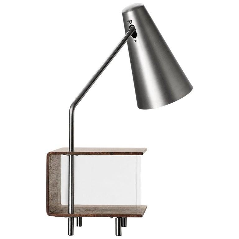 AJ52 Lamp Module in Stainless Steel for the Society Table by Arne Jacobsen  For Sale at 1stDibs