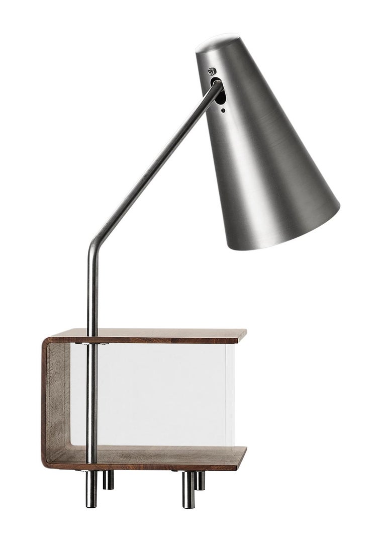 Aj52 Lamp Module In Walnut Oil For The Society Table By Arne Jacobsen For Sale At 1stdibs
