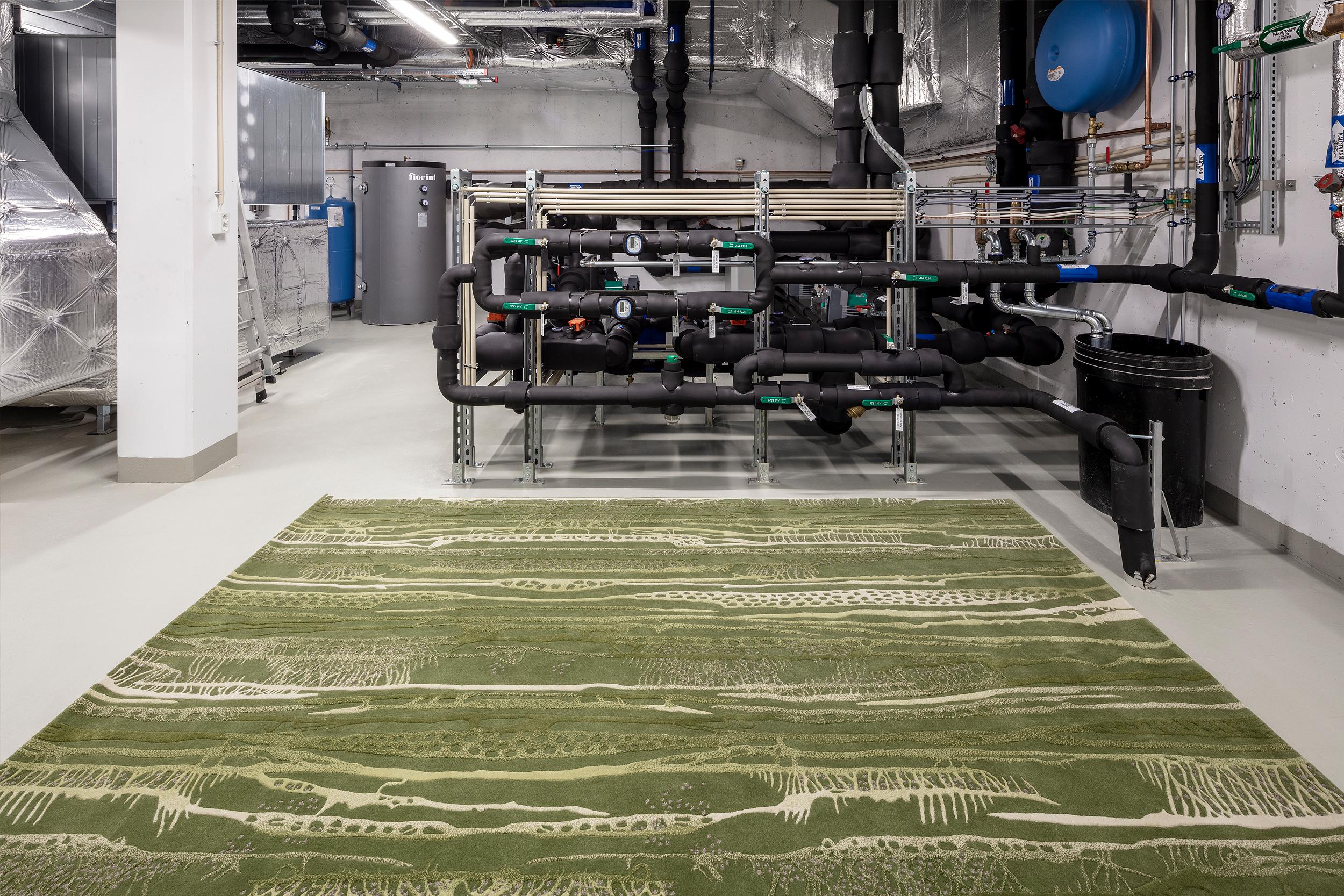 Norvegese Tappeto Aja Green di Studio A in vendita