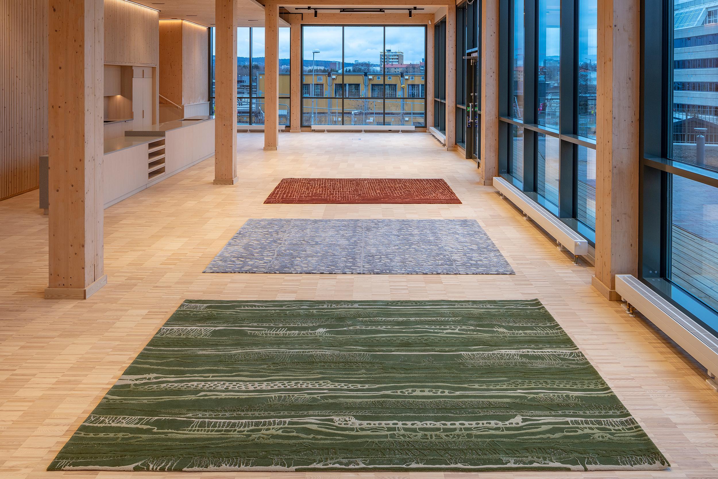 Norwegian Aja Terracotta Rug by Volver Studios For Sale