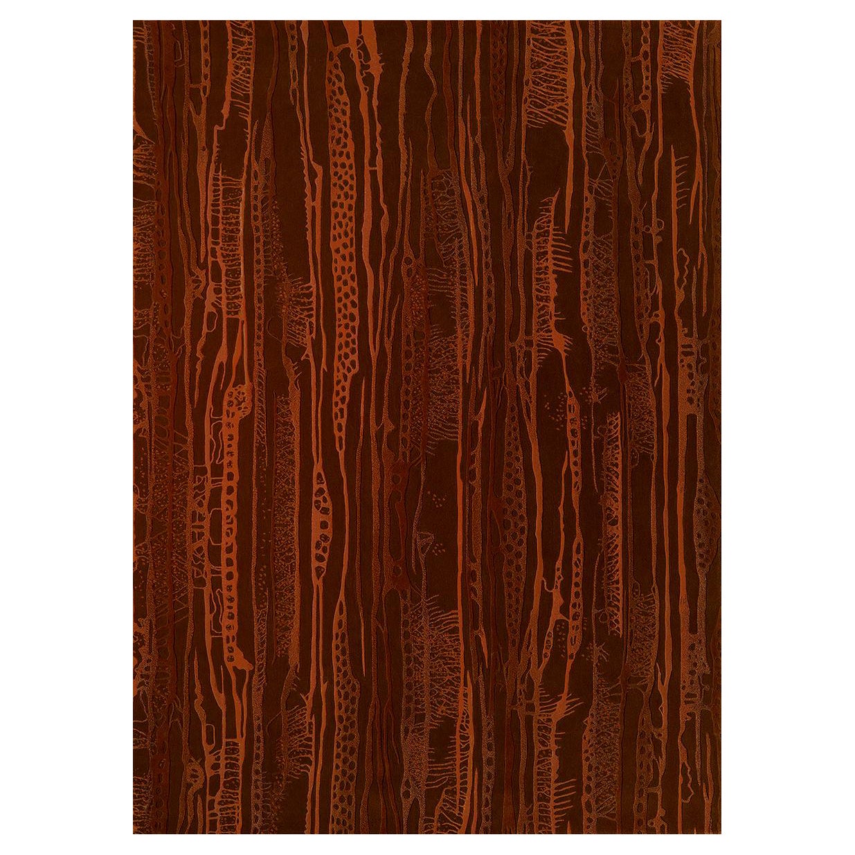 Tapis Aja en terre cuite de Volver Studios