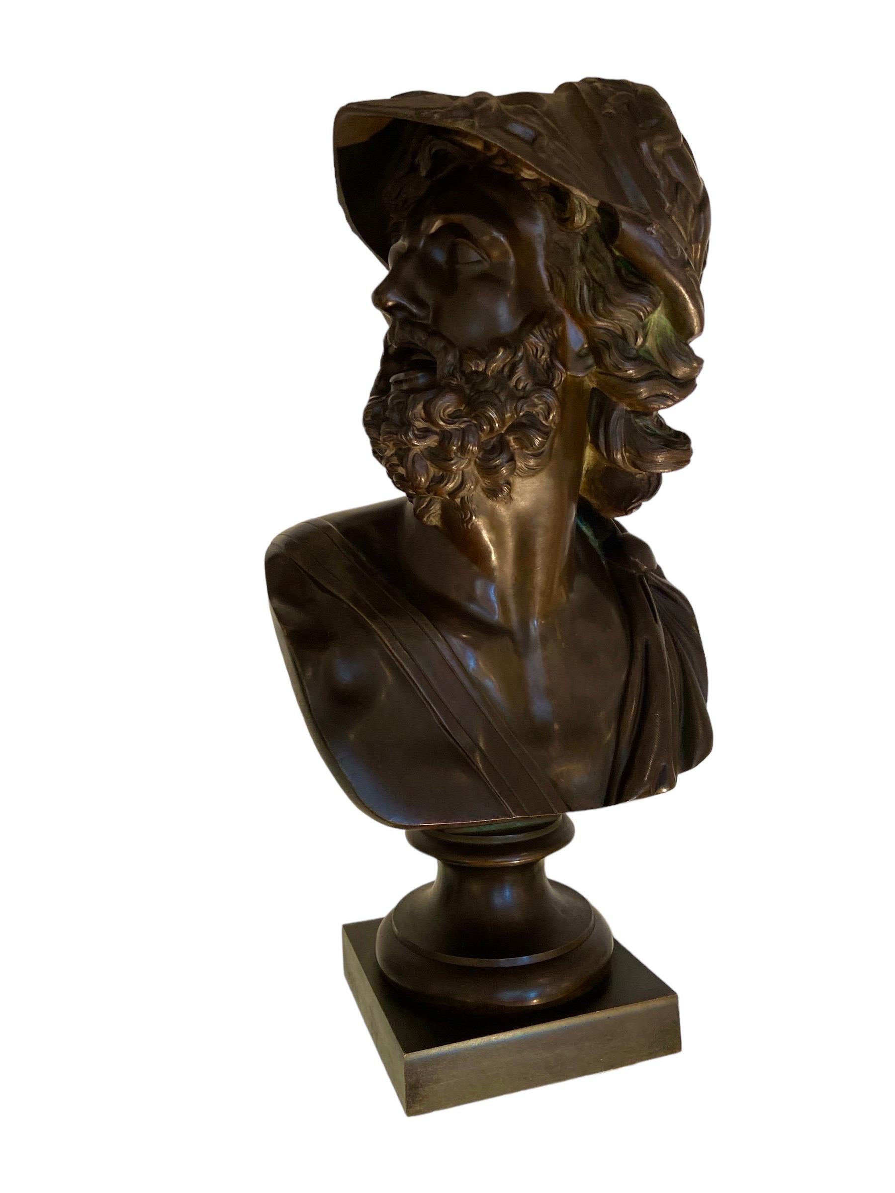 Bronzo Grand Tour del dio Aiace della mitologia greca.
Molto dettagliato e con una bella patina. 