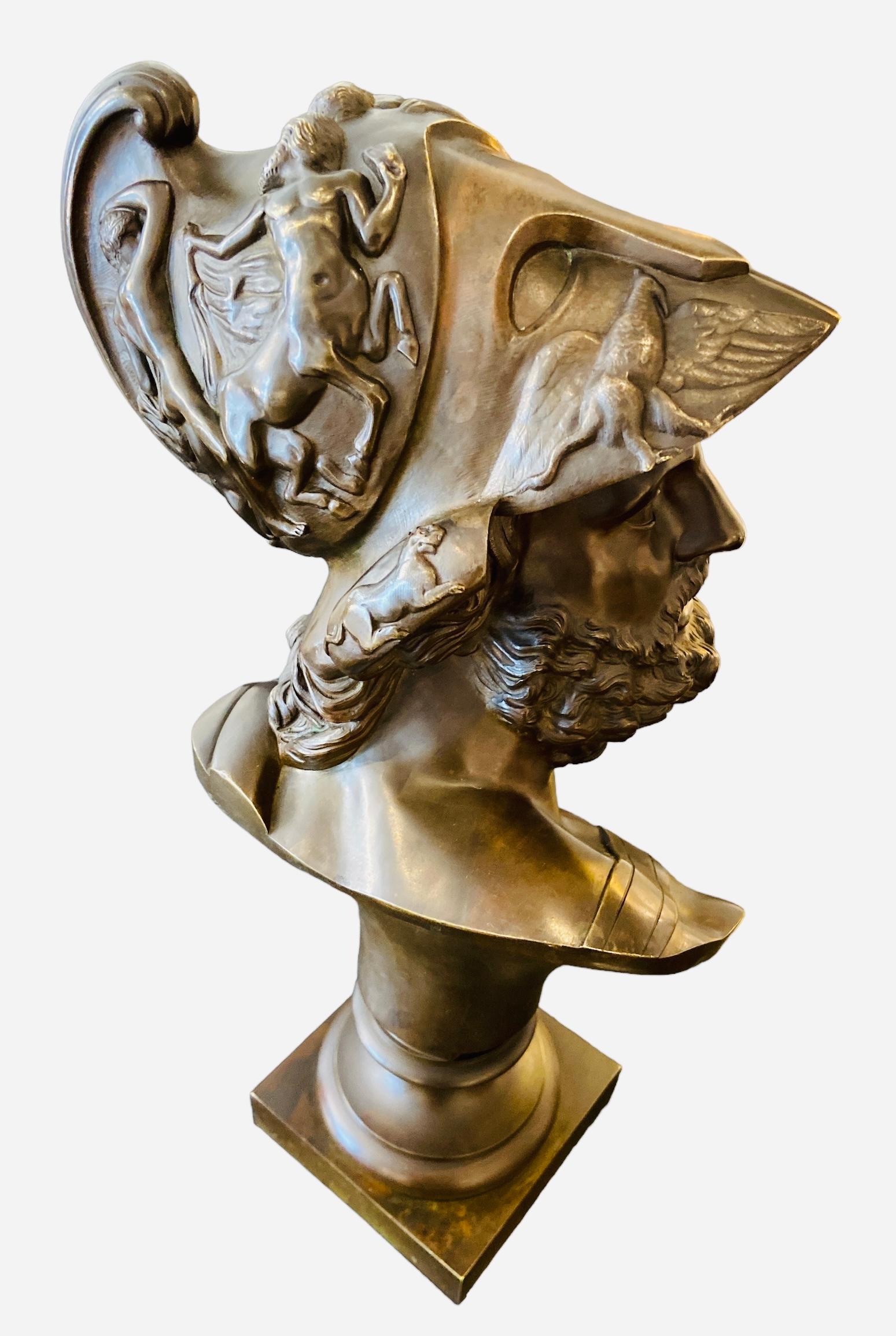 Fatto a mano Aiace, busto in bronzo in vendita