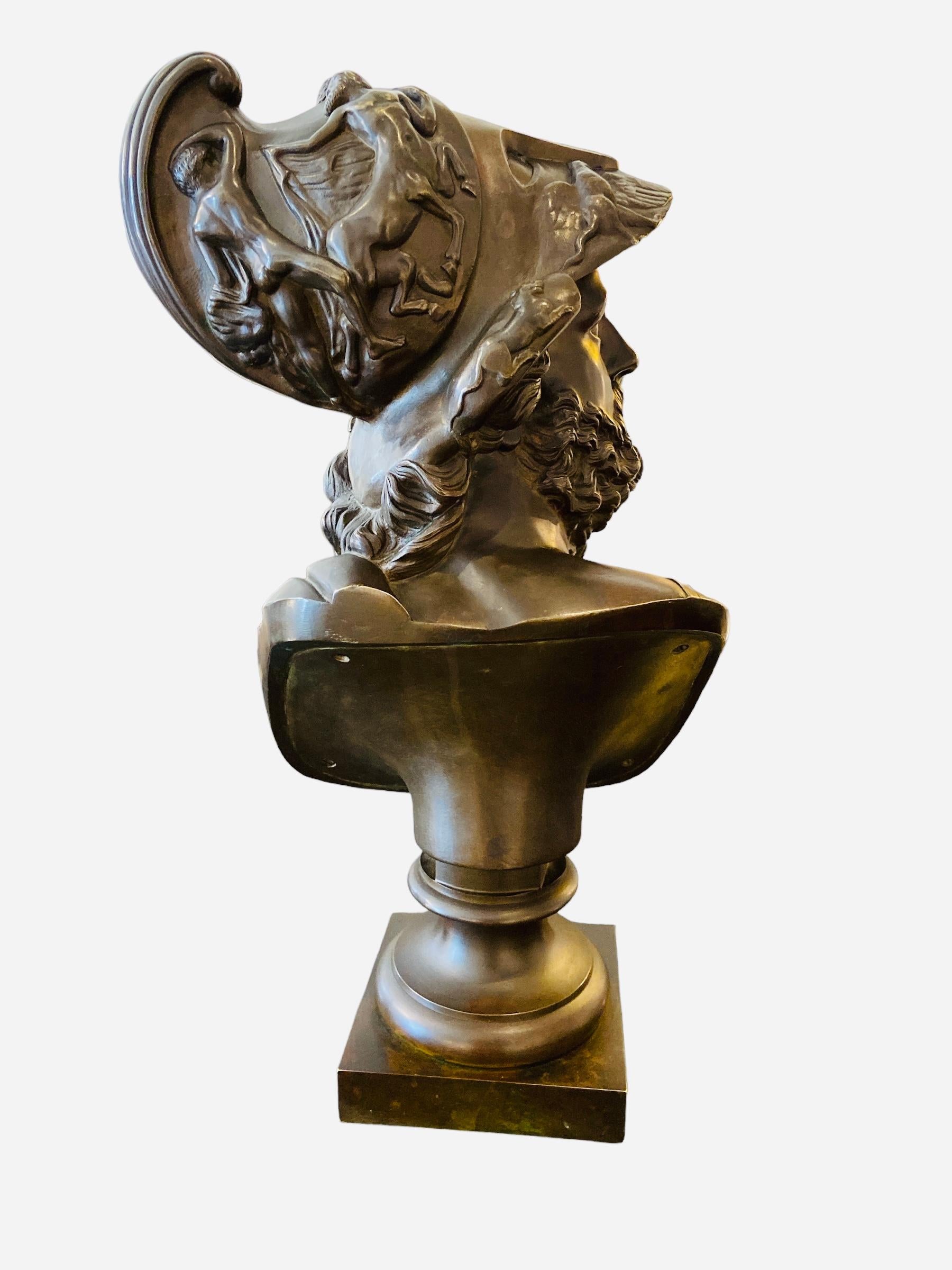 Aiace, busto in bronzo In condizioni buone in vendita a 'S-HERTOGENBOSCH, NL