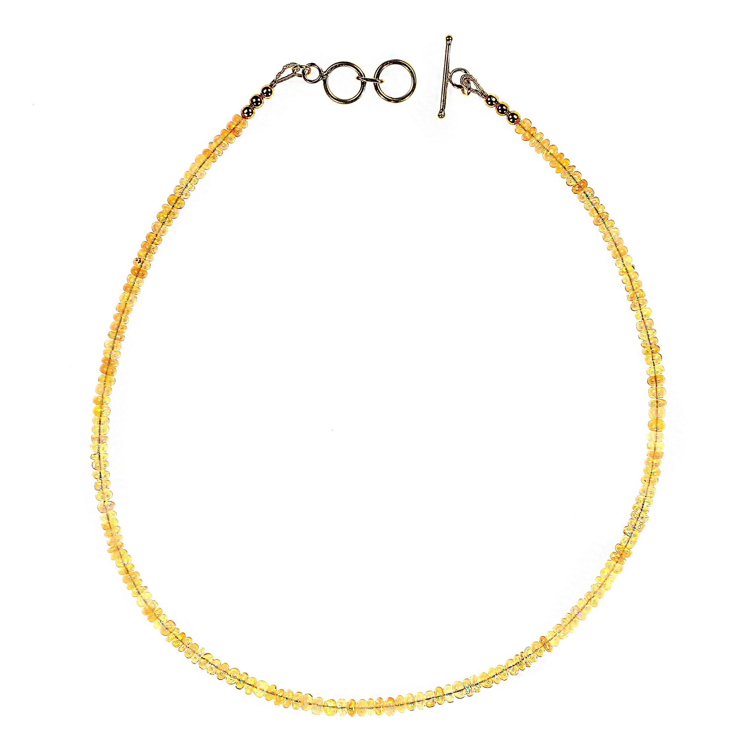 AJD 16 Inch Flashing Opal Necklace For Sale 1