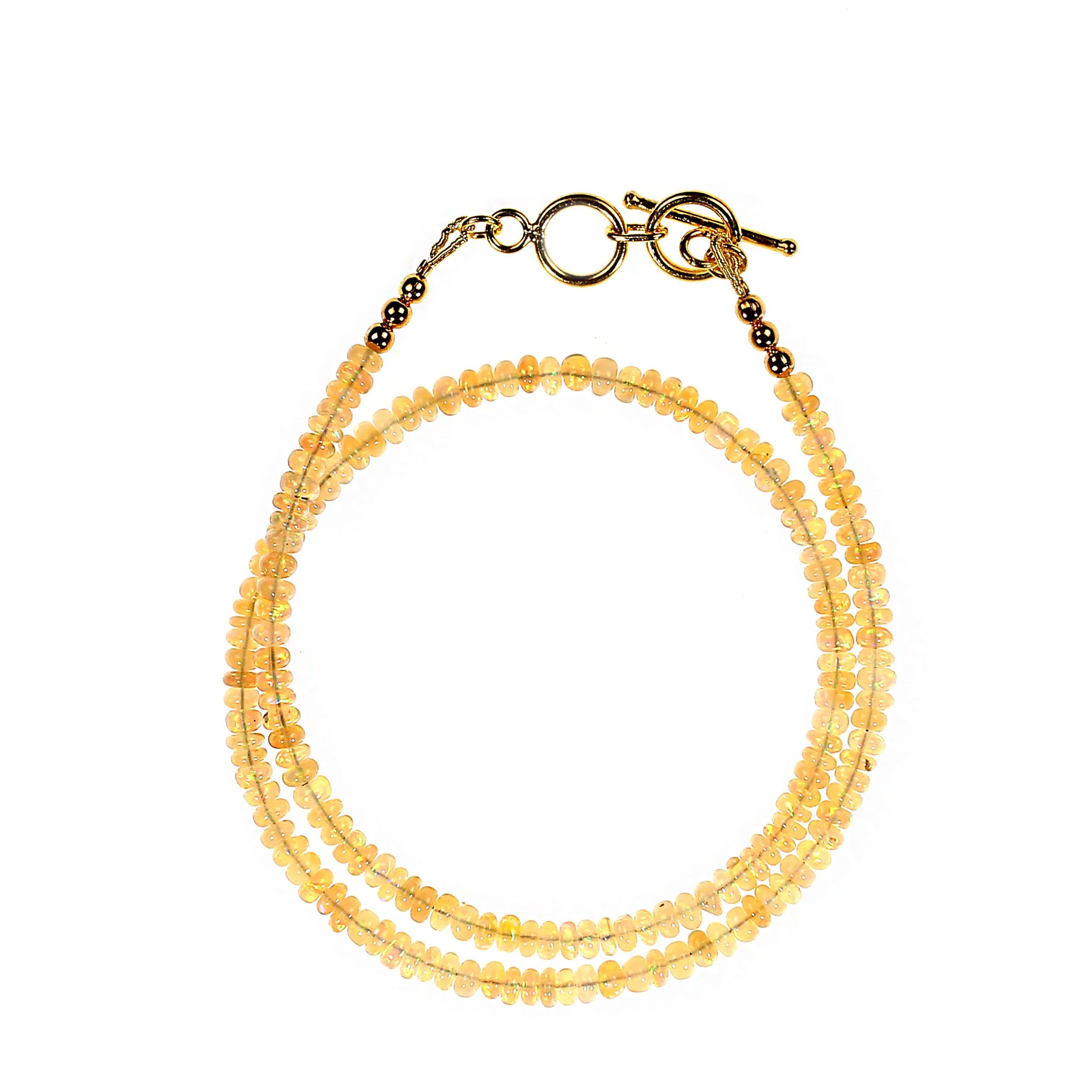 AJD 16 Inch Flashing Opal Necklace For Sale 2