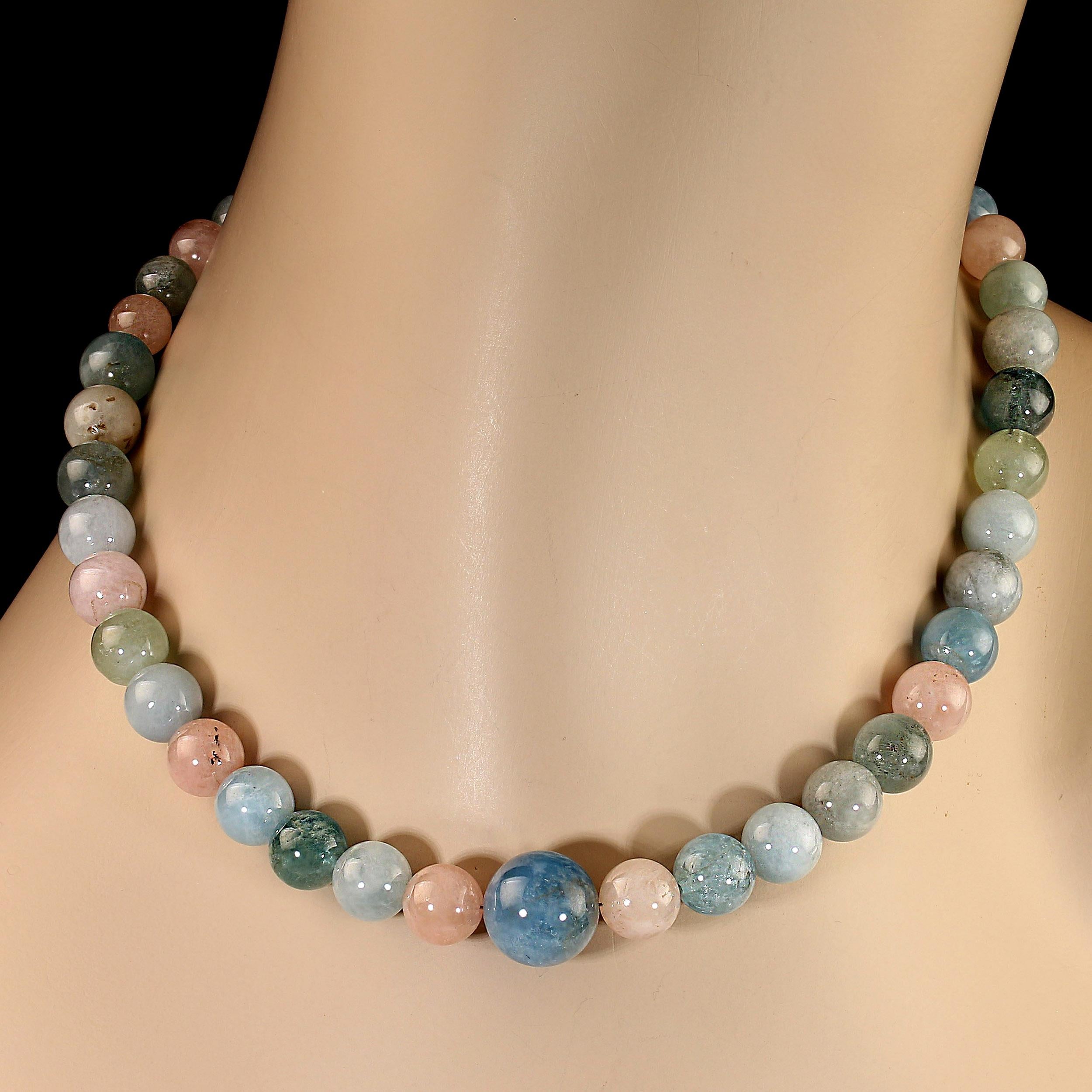 AJD Collar de Berilo Multicolor de 16 Pulgadas Gran Regalo en venta 1