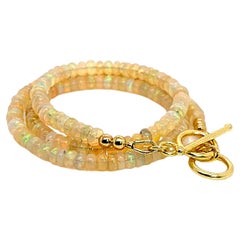 AJD 16 Inch Shimmering Opal Necklace